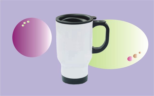 TERMO DE VIAJE DE ACERO, COLOR BLANCO. PERSONALIZO CON TU FOTO O DISEÑO FAVORITO